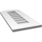 Ekena Millwork Arch Top Surface Mount PVC Gable Vent: Functional, w/ 3-1/2"W x 1"P Standard Frame, 12"W x 26"H GVPAR12X2601SF - alternate 3
